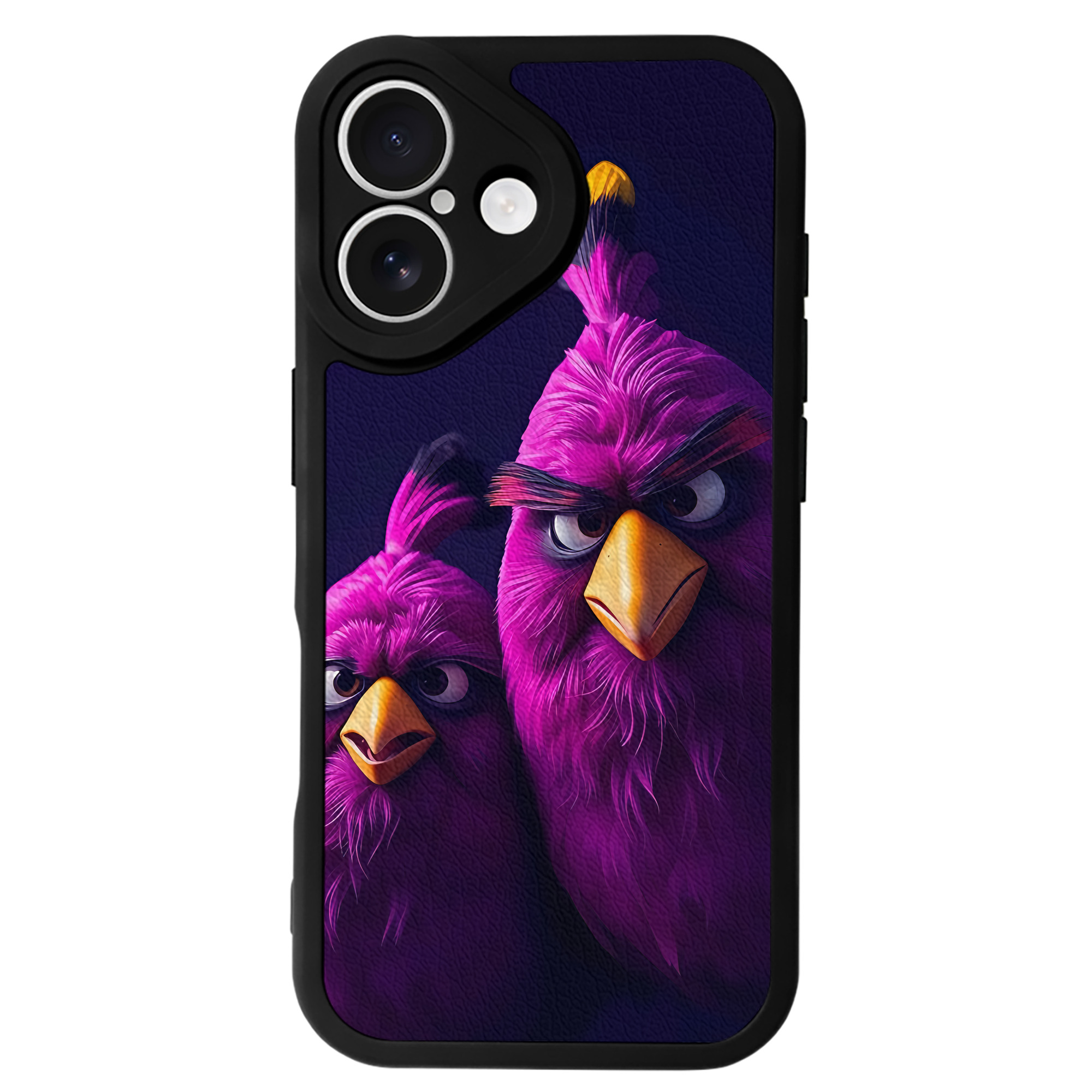 （画像用） Angry Birds アングリーバード 【iPhone 16シリーズ対応】シリコンスマホケース（レザー調） 材質：シリコン